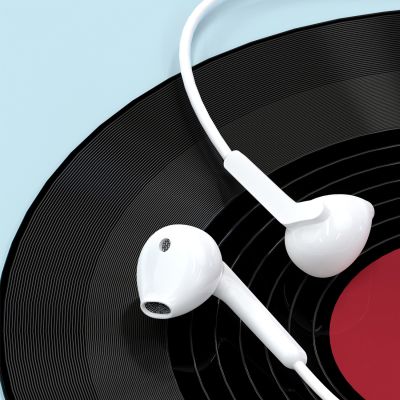 7. Słuchawki Dudao X3C douszne przewodowe USB-C 1.2m - białe