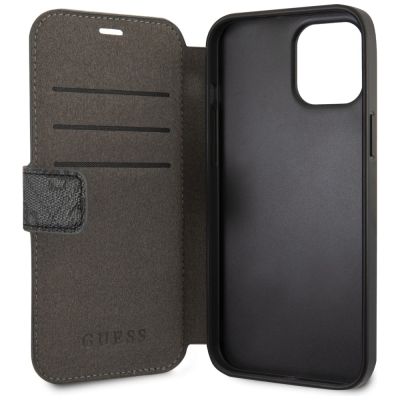 2. Etui Guess Charms Collection Book 4G na iPhone 12 / 12 Pro - szare
