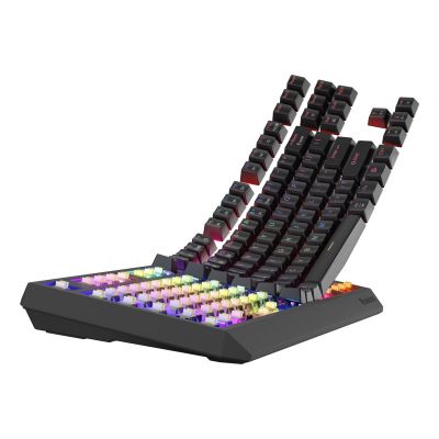 7. GENESIS Thor 230 TKL klawiatura Gaming USB + RF Wireless + Bluetooth QWERTY US English Czarny