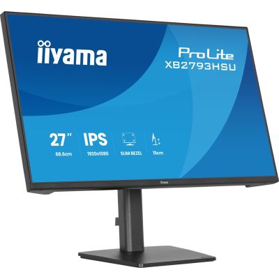 28. iiyama ProLite XB2793HSU-B1 monitor komputerowy 68,6 cm (27") 1920 x 1080 px Full HD LED Czarny