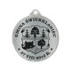 Medal metalowy z grawerowaniem na laminacie