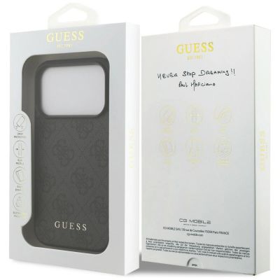8. Etui Guess 4G Classic na iPhone 17 Pro / 18 Pro - czarne