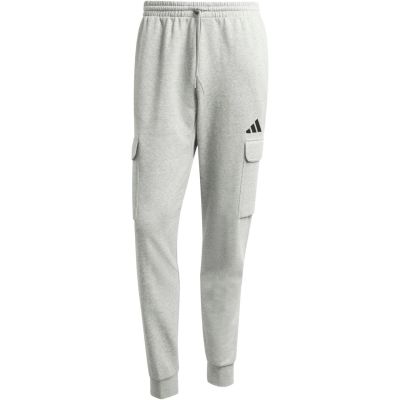 2. Spodnie męskie adidas Essentials Feelcozy Cargo jasnoszare JE3823