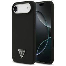 Etui Guess Silicone Triangle Logo MagSafe do iPhone 17 Air - czarne