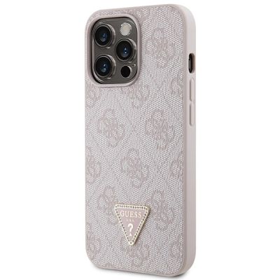 2. Etui Guess Crossbody 4G Metal Logo na iPhone 13 Pro Max - różowe