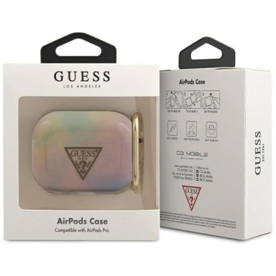 2. Etui Guess Tie & Dye Collection na AirPods Pro - różowe