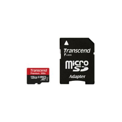 2. SD microSD Card 128GB Transcend SDXC UHS1 w/adapter