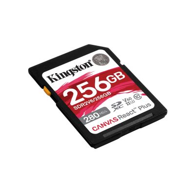 3. KINGSTON SDXC Canvas 256GB React Plus UHS-II 280R/150W U3 V60 for Full HD/4K