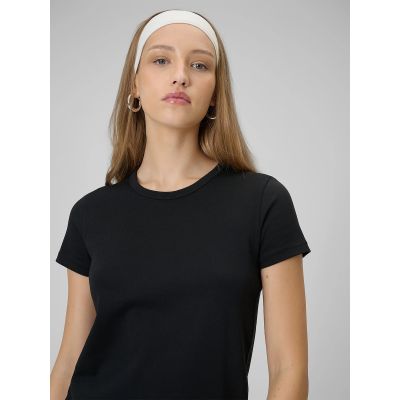 5. T-shirt slim gładki damski 4F 4FRAW25TTSHF3623-20S