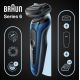 3. Braun Series 6 61-B4500cs - Golarka foliowa - Niebieski - Przyciski - LED - Ładowanie - Zasilanie - AC/Bateria
