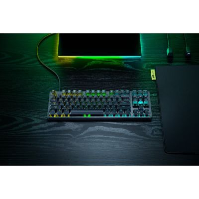 4. Razer Huntsman V3 Tenkeyless 8KHz klawiatura Gaming USB QWERTY Angielski Czarny