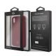 7. Etui Mercedes Silicone Line na iPhone X / XS - czerwone