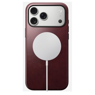 2. Nomad Modern Leather Case pokrowiec na telefon komórkowy 17,5 cm (6.9") Bordowy