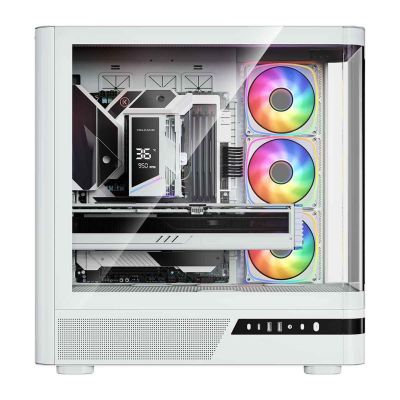 3. MODECOM OBUDOWA VOLCANO AQ 200 ARGB MIDI BIAŁA