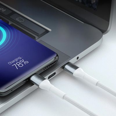 3. Kabel 3mk Hyper Cable N-SERIES USB-C / USB-C 2m PD 3.0 QC 3.0 20V/5A 100W - biały