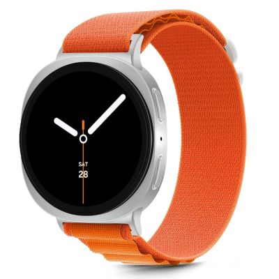 2. Pasek Tech-Protect Nylon Stripe na Samsung Galaxy Watch 40 / 44 / 46 mm - pomarańczowy