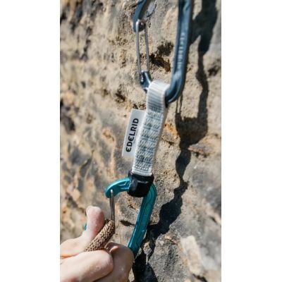 6. Edelrid 737930106020 karabińczyk do wspinaczki Zapięcie z blokadą W kształcie litery D Niebieski, Srebrny 6 szt.