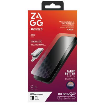 4. ZAGG Invisibleshield Glass XTR5 - szkło ochronne z grafenem i filtrem światła niebieskiego do iPhone Air