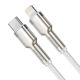 2. Kabel Baseus Cafule Series Metal Data USB-C / Lightning 20W PD 2 m - biały