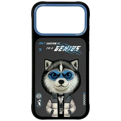 Etui Nimmy Cool&Cute 2.0 Wolf na iPhone 17 Pro Max - czarne