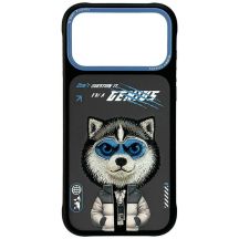 Etui Nimmy Cool&Cute 2.0 Wolf na iPhone 17 Pro Max - czarne