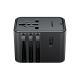5. Adapter podróżny Acefast Z8 GaN 45W podróżna ładowarka sieciowa 3x USB-C + 2x USB-A z gniazdkiem AC 2500W - czarna