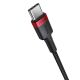 3. Kabel Baseus Cafule USB-C / USB-C 100W 1 m - czerwono-czarny i czarno-szary (2 szt.)