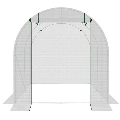 24. SZKLARNIA TUNEL OGRODOWY 200x200x200CM PE KONSTRUKCJA STAL BIAŁA
