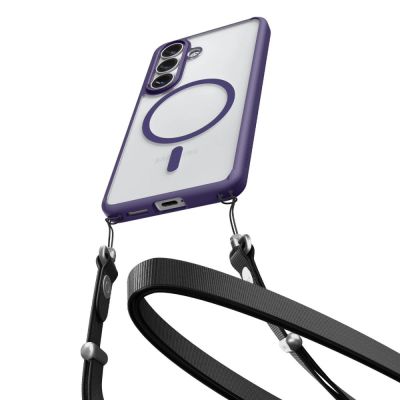 6. Etui Spigen Ultra Hybrid Mag MagSafe na Samsung Galaxy S26 - przezroczysto-fioletowe