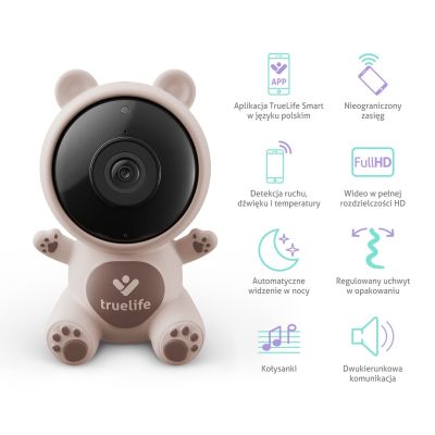 4. Niania elektroniczna TrueLife NannyCam S3 Smart