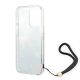 6. Etui Guess Flower Strap na iPhone 14 Pro Max - niebieskie