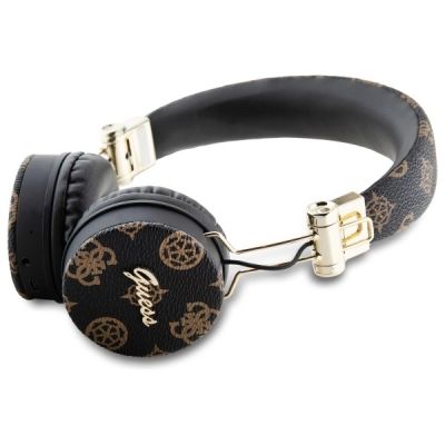 2. Słuchawki nauszne Bluetooth Guess Peony Script Round Shape ENC - czarne