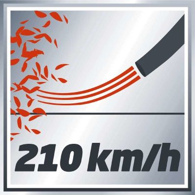6. Dmuchawa do liści Einhell GE-CL 18 Li E - Solo akumulatorowa 210 km/h Czarny, Czerwony