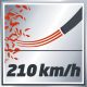 6. Dmuchawa do liści Einhell GE-CL 18 Li E - Solo akumulatorowa 210 km/h Czarny, Czerwony