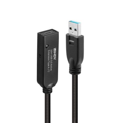 2. Lindy 43376 kabel USB USB 3.2 Gen 1 (3.1 Gen 1) 10 m USB A USB C Czarny