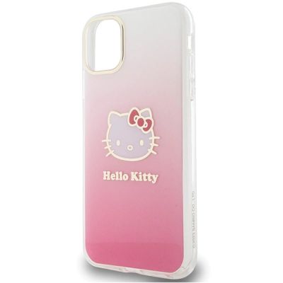 6. Etui Hello Kitty IML Gradient Electrop Kitty Head na iPhone 11 / Xr - różowe