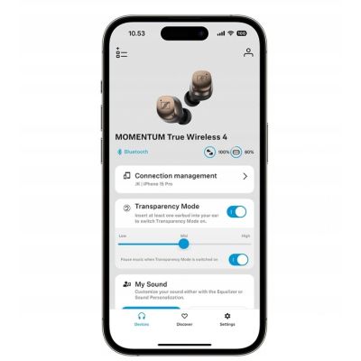 9. Słuchawki Sennheiser Momentum True Wireless 4 MTW4 biały