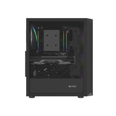 2. FURY OBUDOWA KOMPUTEROWA FURY SHOBO SH4F RGB MIDI Z OKNEM CZARNA
