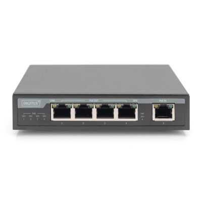 3. Digitus 4-portowy Gigabit 4PPoE Przedłużacz/Extender, 802.3at, 60 W