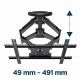4. GEMBIRD UCHWYT ŚCIENNY REGULOWANY LCD 32"-75" VESA MAX 600 X 400MM, DO 45KG