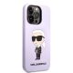4. Etui Karl Lagerfeld Silicone Ikonik na iPhone 14 Pro Max - purpurowe