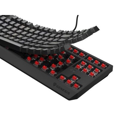 2. Klawiatura GENESIS Thor 230 TKL Gaming USB + RF Wireless + Bluetooth QWERTY Czarny