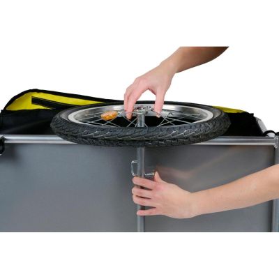 4. PRZYCZEPKA ROWEROWA 70x65x30CM DO 40KG DUNLOP