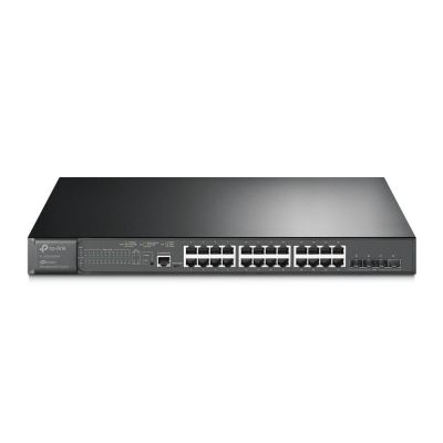 2. TP-Link Omada SG3428XMP łącza sieciowe Zarządzany L2+ Gigabit Ethernet (10/100/1000) Obsługa PoE 1U Czarny