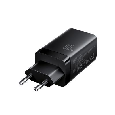 7. Ładowarka sieciowa Joyroom JR-TG10 65W GaN 2x USB-C + USB-A z kablem 100W USB-C - USB-C 1.2m - czarna