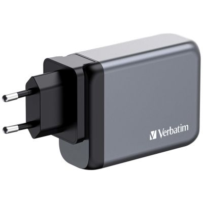 3. Ładowarka sieciowa Verbatim GaN GNC-100 4-PORT 100W/USB A/C (EU/UK/US)