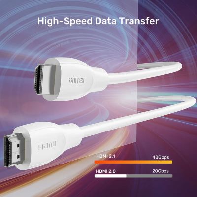 4. UNITEK KABEL HDMI 2.1 8K HDR BIAŁY 3M