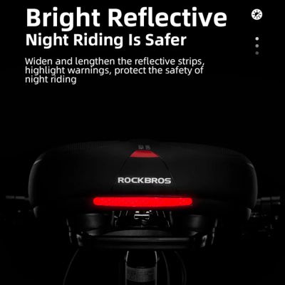6. Siodełko rowerowe Rockbros AQ-6090R - czarno-czerwone