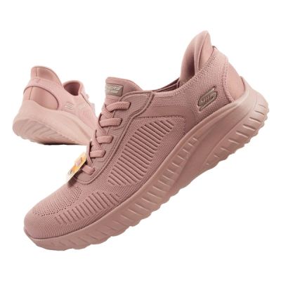 Skechers Bobs Squad-Chaos buty sportowe damskie wygodne SLIP-INS różowe