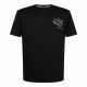 4. Paul&Shark T-shirt bawełniany męski czarny - model 26411035-11, klasyczny krój, wysokiej jakości bawełna